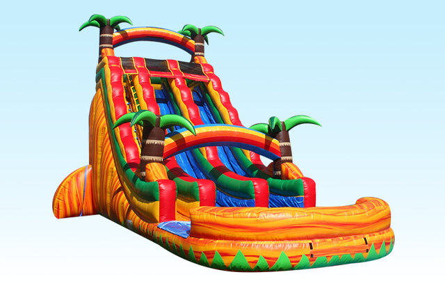 Tropical Paradise 2 Lane Waterslide Tropical Paradise 2 Lane Waterslide